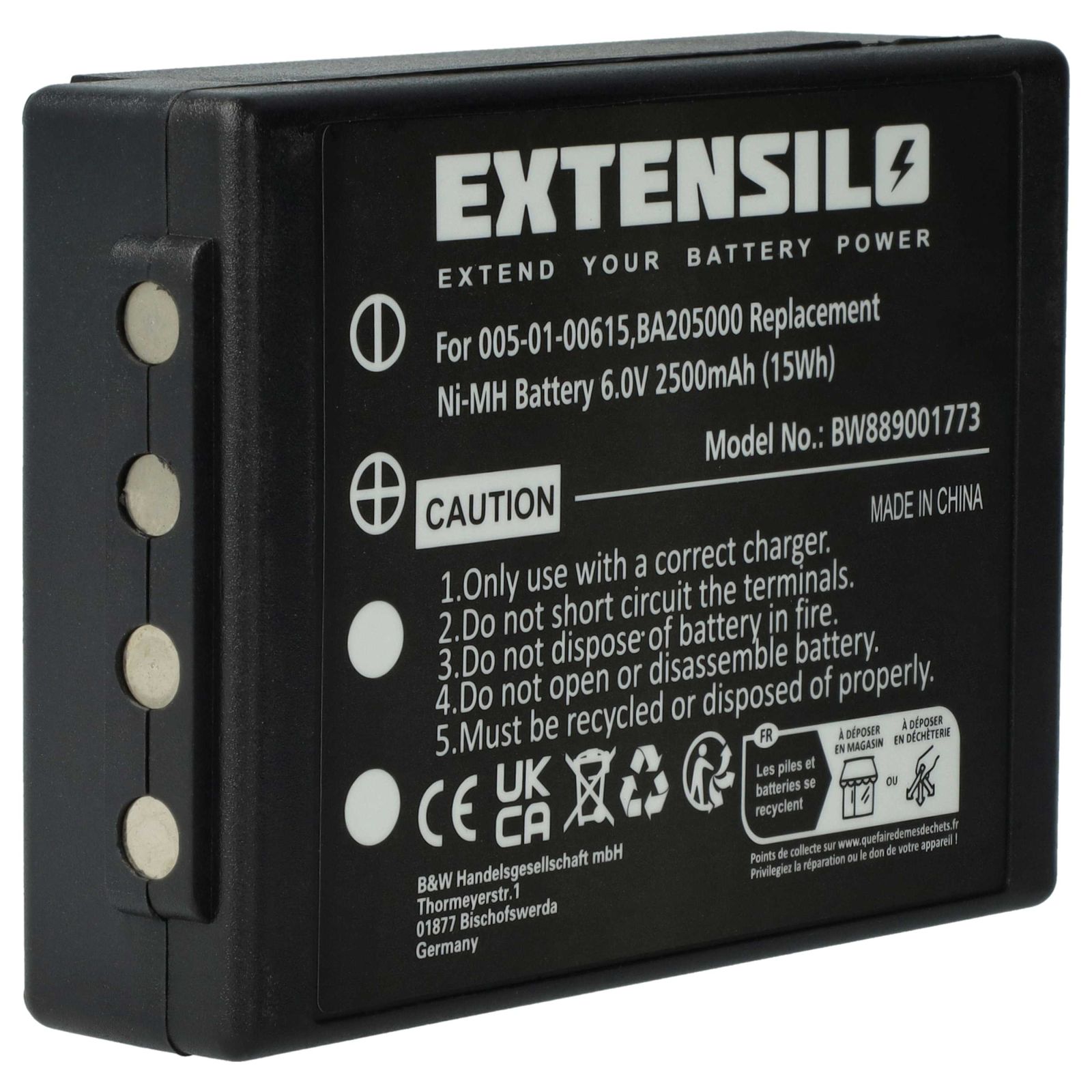 EXTENSILO batéria pre HBC Linus 6, Spectrum a iné NI-MH, 6V, 2500mAh
