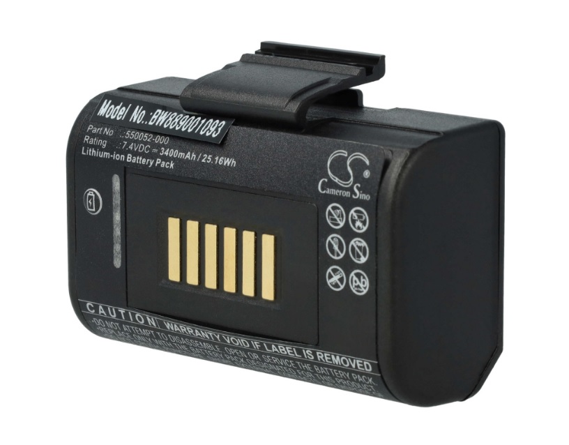 Batéria pre Honeywell Impressora Portatil RP2 okrem iného ako 550052-000, Li-Ion, 7,4V, 3400mAh